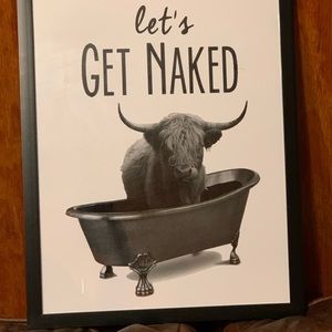 Let’s Get Naked Scottish Highland Art Print